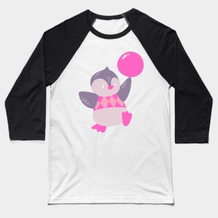 Pink and purple pastel penguin Baseball T-Shirt
